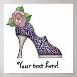 Fashion Shoe with Rose  09 Posters