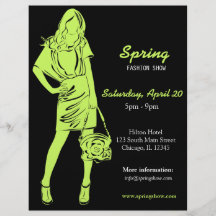 Fashion Show (Dark Olive Green) Flyer