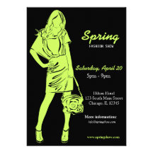 Fashion Show (Dark Olive Green) Invites