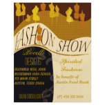 Fashion Show & Designer Invitation flyers