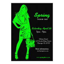 Fashion Show (Firebrick) Personalized Announcement