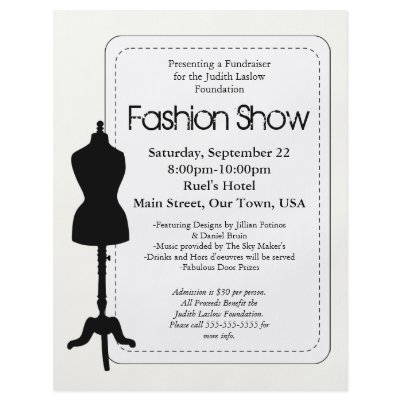 Fashion Show Flyer by eclecticdreams