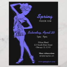 Fashion Show (Light Slate Blue) Full Color Flyer