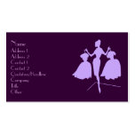 Fashion Silhouette Business Card Templates