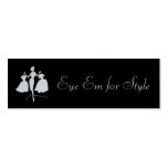 Fashion Silhouette Business Card Templates