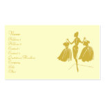 Fashion Silhouette Business Card Templates