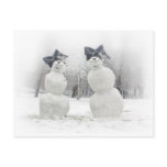 Fashion Statement made by Snowmen Post Card