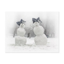 Fashion Statement made by Snowmen Post Card