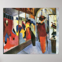 Fashion Store by August Macke Poster