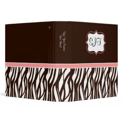Fashion Zebra Binder by cutencomfy