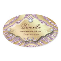 Fashion Zebra Sticker Jewellery Sparkle Pink Gold 