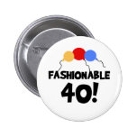 FASHIONABLE 40 PINBACK BUTTONS