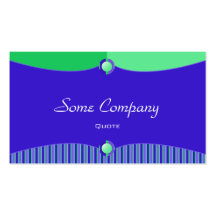 Fashionable Buttons Collection (Blue) Business Card Template