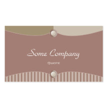 Fashionable Buttons Collection (Brown) Business Cards