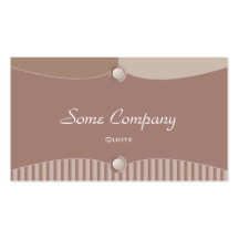 Fashionable Buttons Collection (Brown) Business Card Templates