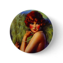 Fashionable Flapper Girl ~ Evening At the Beach Pin