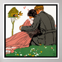 Fashionable Lovers Print