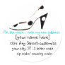 Fashionable Shoes address labels Sticker