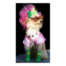 Fashionable Toy Dog Business Cards