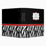 Fashionable Zebra Binder