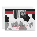 Fashionella in Cow print Invitation