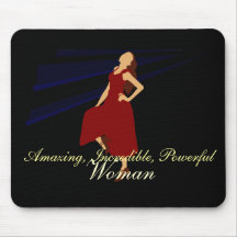 Fashiongirl in Red Mousepad