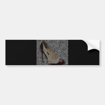 Fashionista High Heels Bumper Stickers
