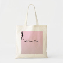 Fashionista in Pink and Grey Bag