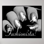 Fashionista Nail Art Posters