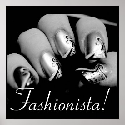 Fashionista Nail Art Poster by Posters_Galore