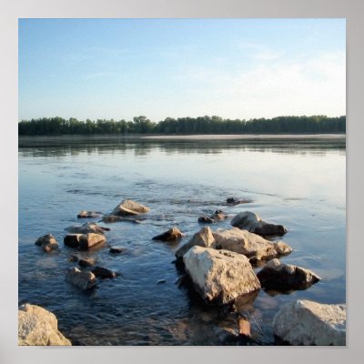 fast and clear water,Danube river Print by patrickrp