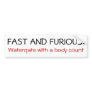 Fast and Furious Bumper Stickers