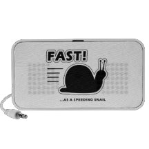 Fast as a speeding snail portable speakers