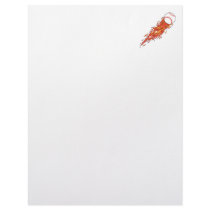 fast baseball on fire flames personalized letterhead