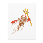 fast dust demon devil post card