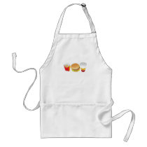 Fast food burger fries and drink apron