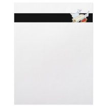 fast food burrito with hot sauce letterhead