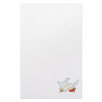 fast food burrito with hot sauce custom stationery