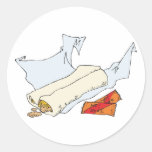 fast food burrito with hot sauce sticker