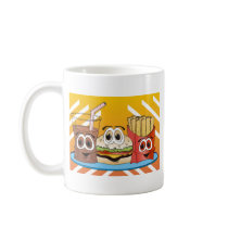 Fast Food Cartoon Coffee Mug