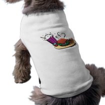 fast food diner meal doggie t shirt
