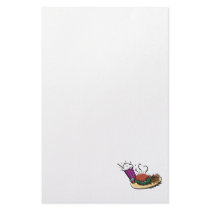 fast food diner meal custom stationery