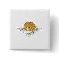 fast food fishwich sandwich button