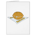 fast food fishwich sandwich greeting card