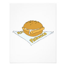 fast food fishwich sandwich invitations