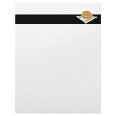 fast food fishwich sandwich letterhead template by doonidesigns