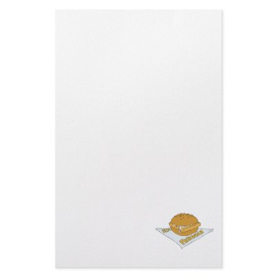 fast food fishwich sandwich stationery design by doonidesigns
