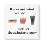 fast food fridge magnet