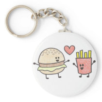 Fast Food Friends Keychain