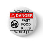 Fast Food Kills buttons